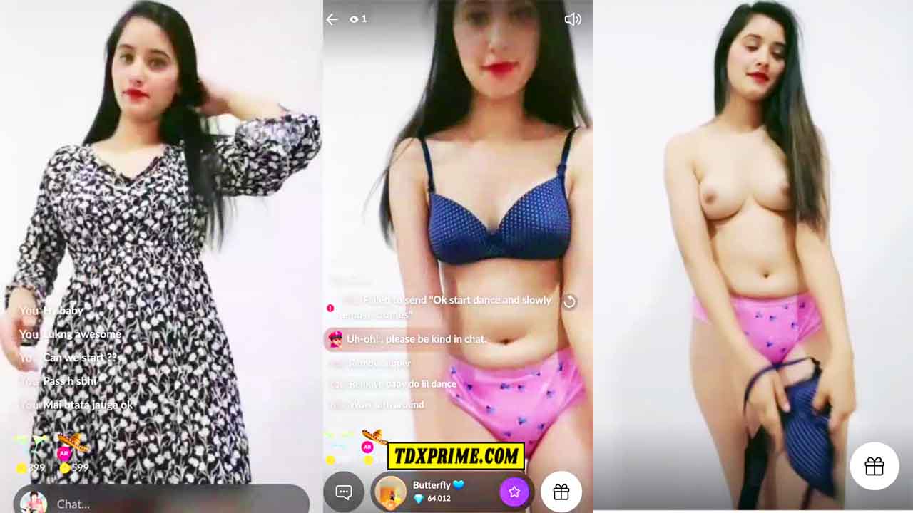 Cute Tango Girl Butterfly Nude Boobs Show Video